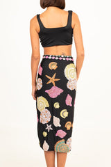 New York Hand-Embroidered Skirt Multicolour
