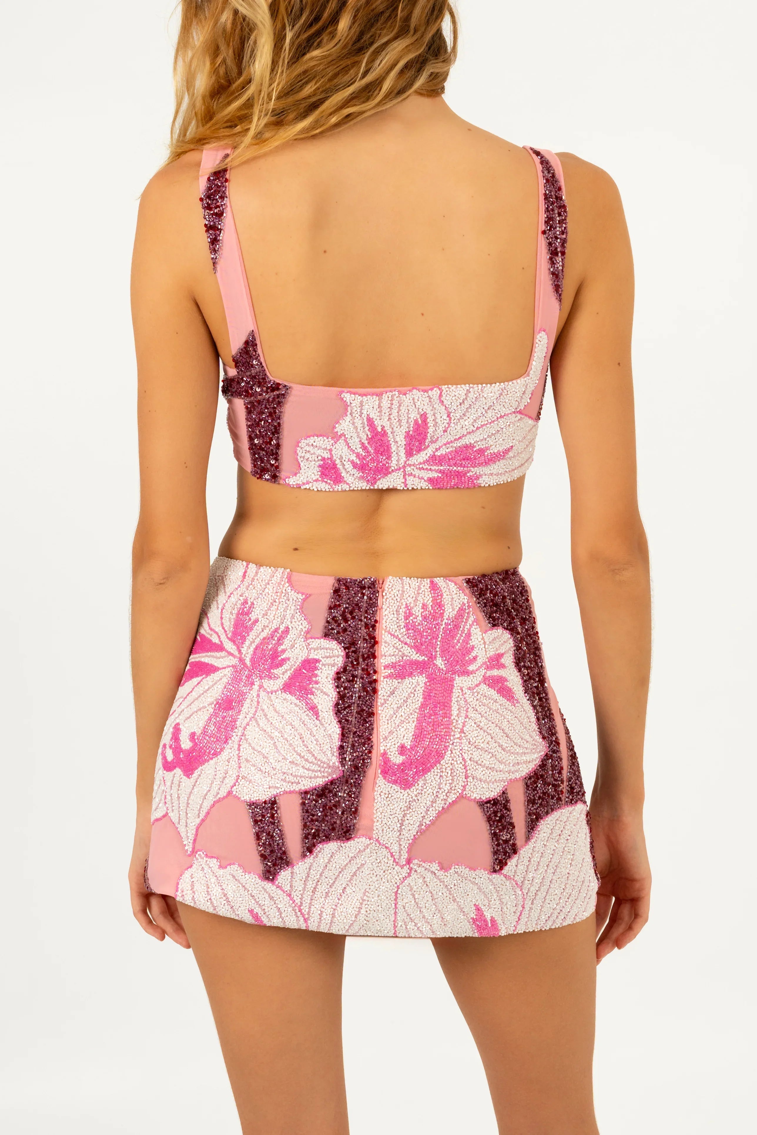 Delilah Beaded Co-Ord Top Oceanus X by Poppy