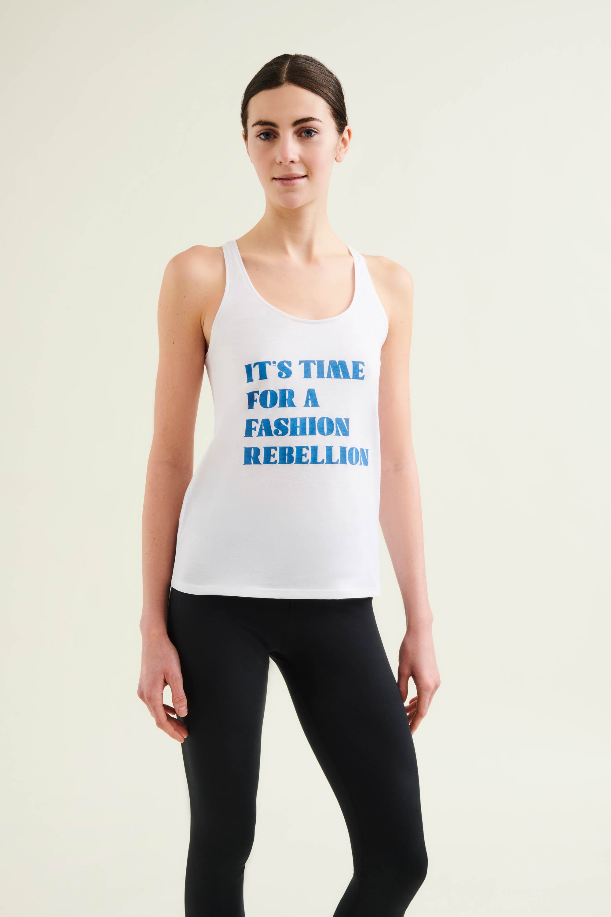 Racer Tank With Print
