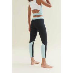 New 7/8 Dynamic Gym Leggings - Caviar Black/Sea Green