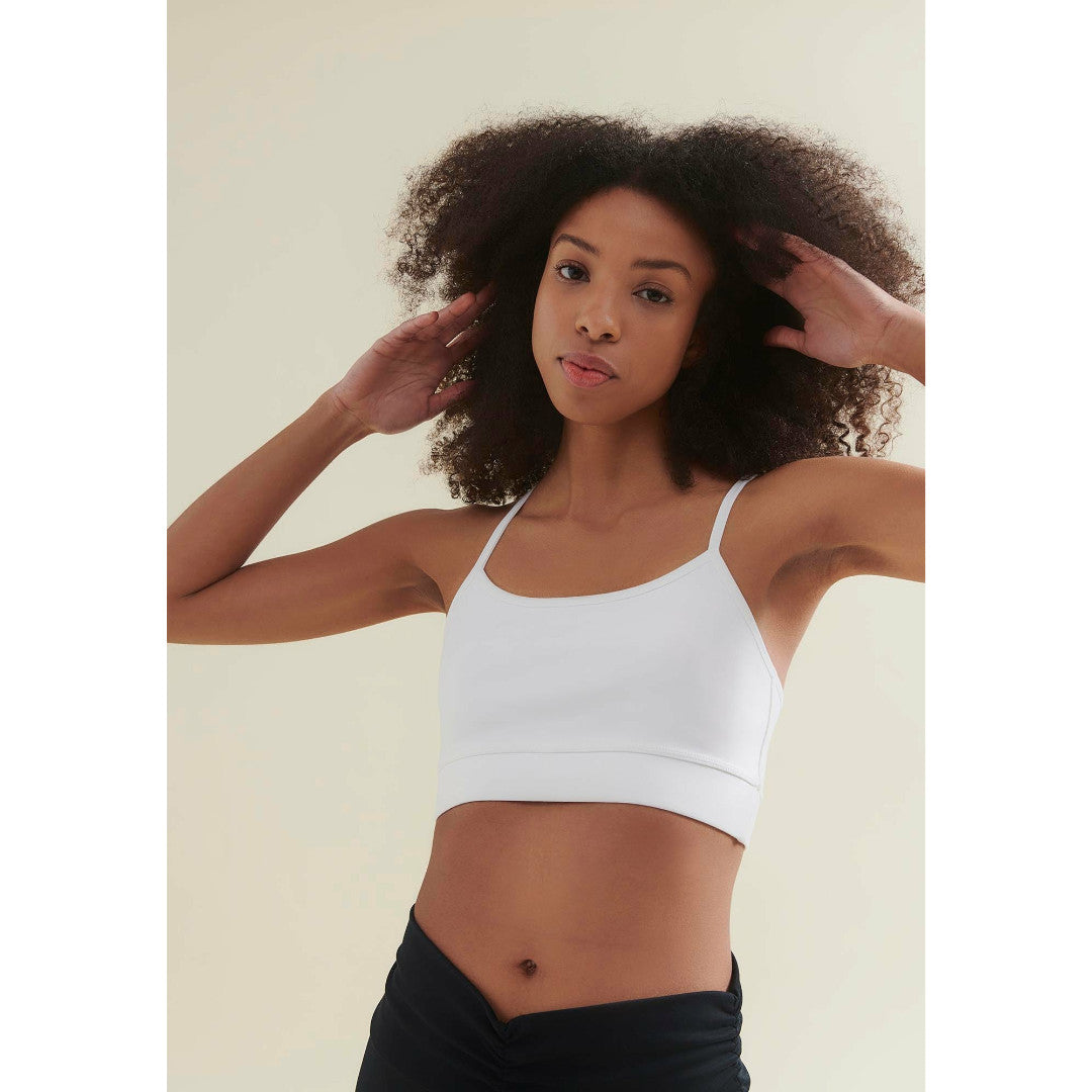 Fresher Cropped Tank - Diamond White - Wellicious Community Sale