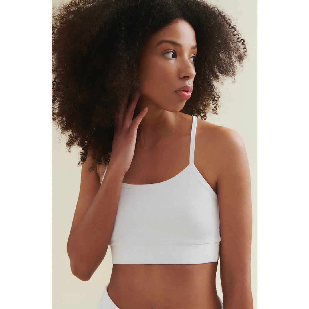 Fresher Cropped Tank - Diamond White - Wellicious Community Sale