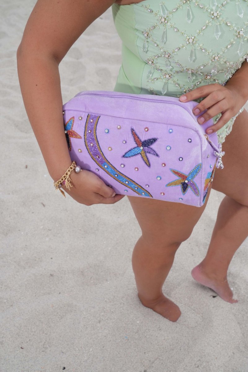 Lilac Crescent Wash Bag