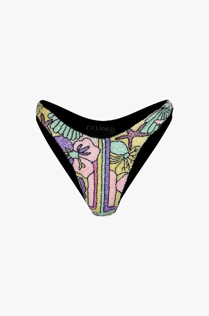 Talia Hand Embroidered Multi Colour Bikini Bottom