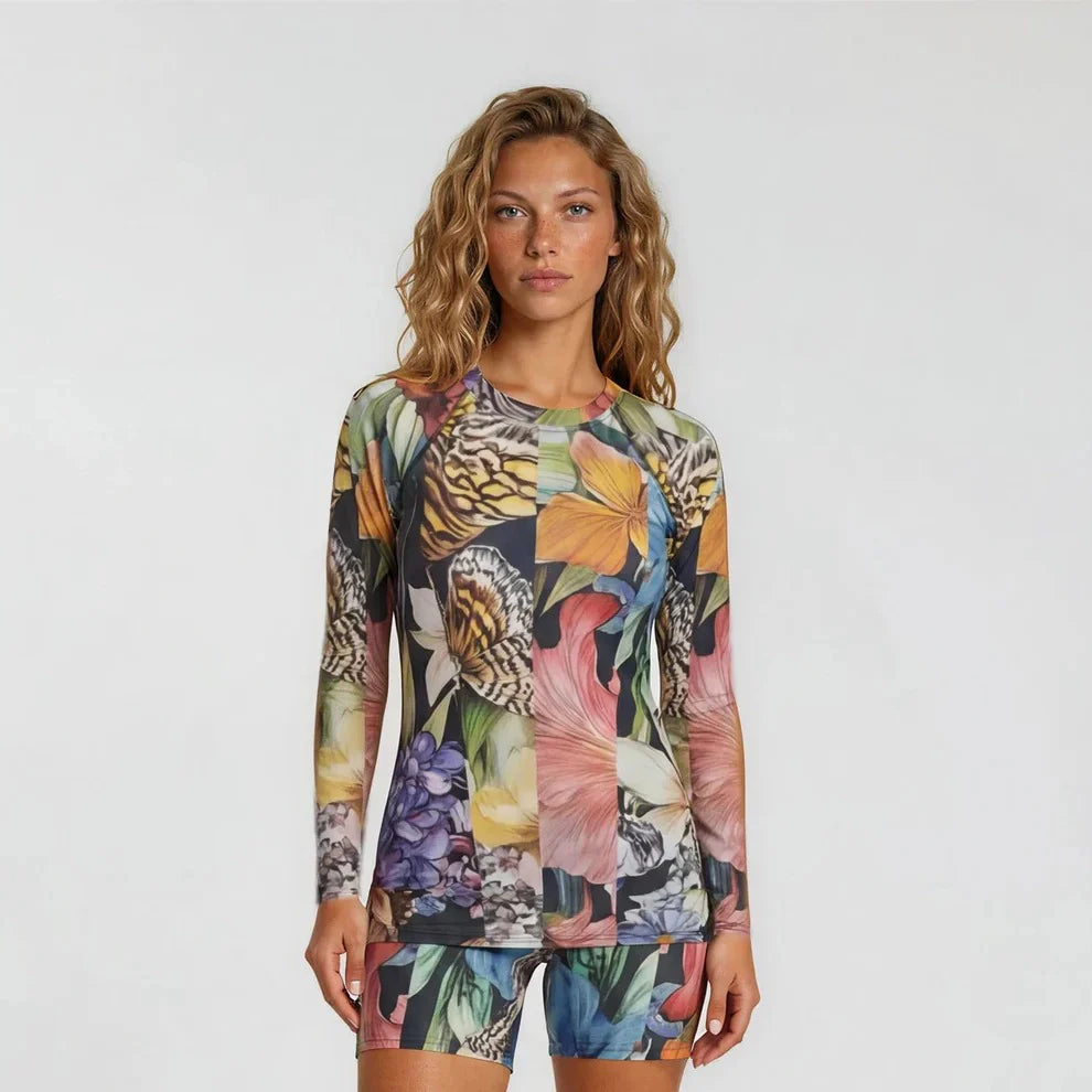 Fleur De Glitch - Rash Guard