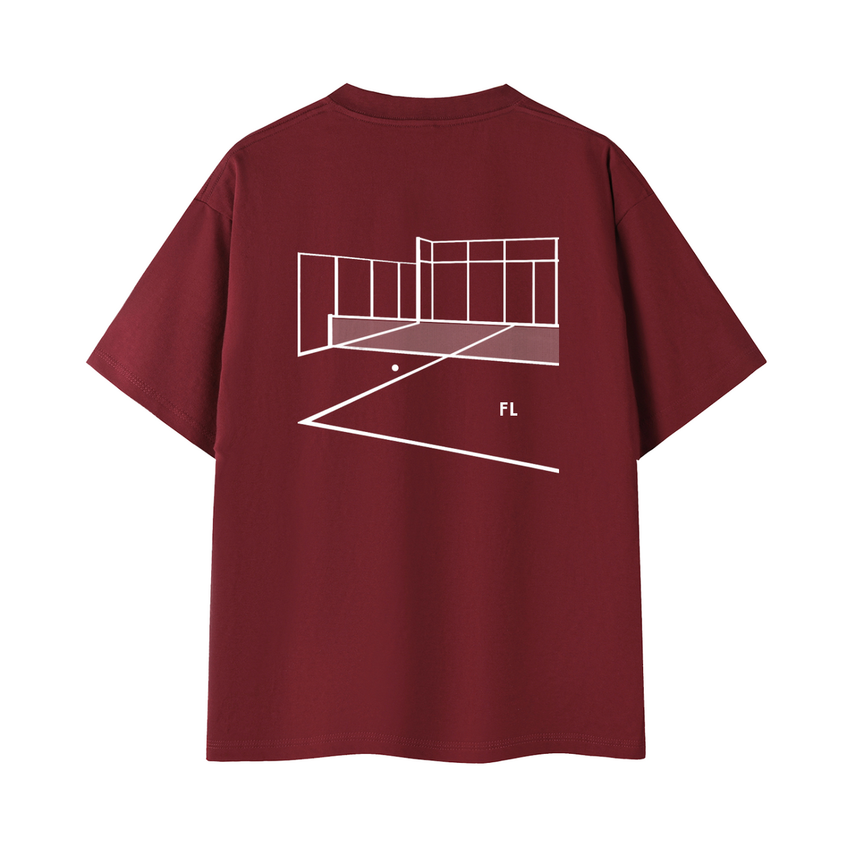 Offcourt Outline Padel Court Regular Fit Tee