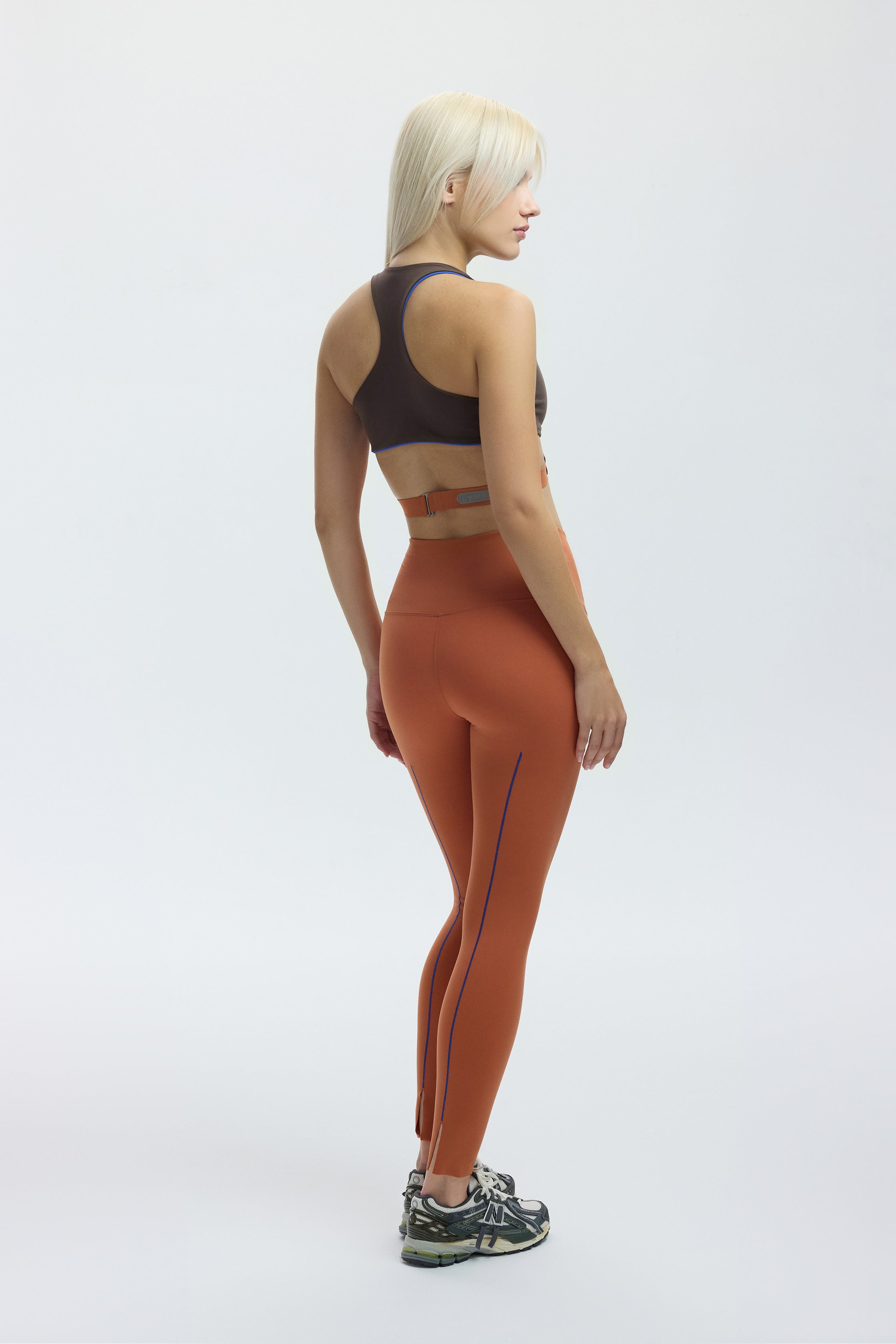 VEST BRA TOP - ESPRESSO MARTINI (INSIDE ELECTRIC BLUE)