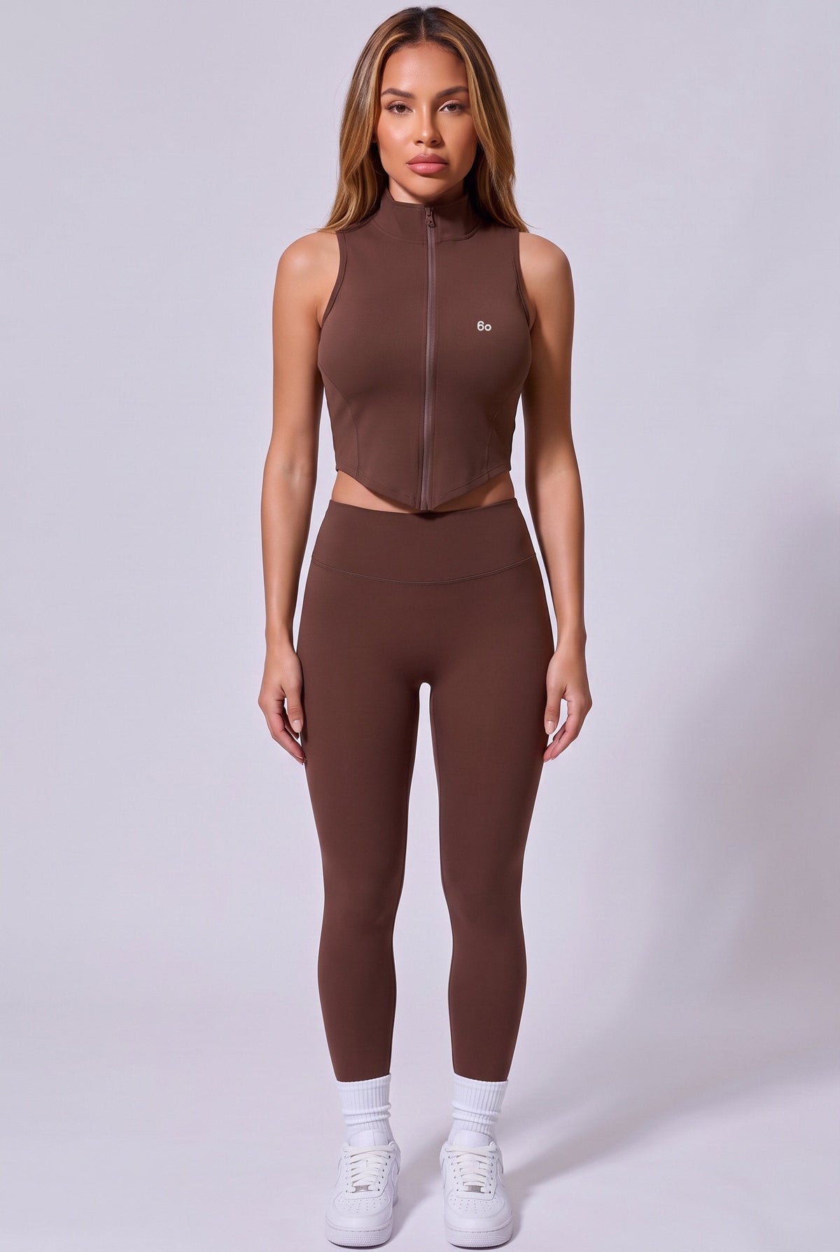 ZARA Zip Vest & Leggings Set