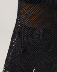 Aguonos: Black Linen & Cotton Crochet Dress Set