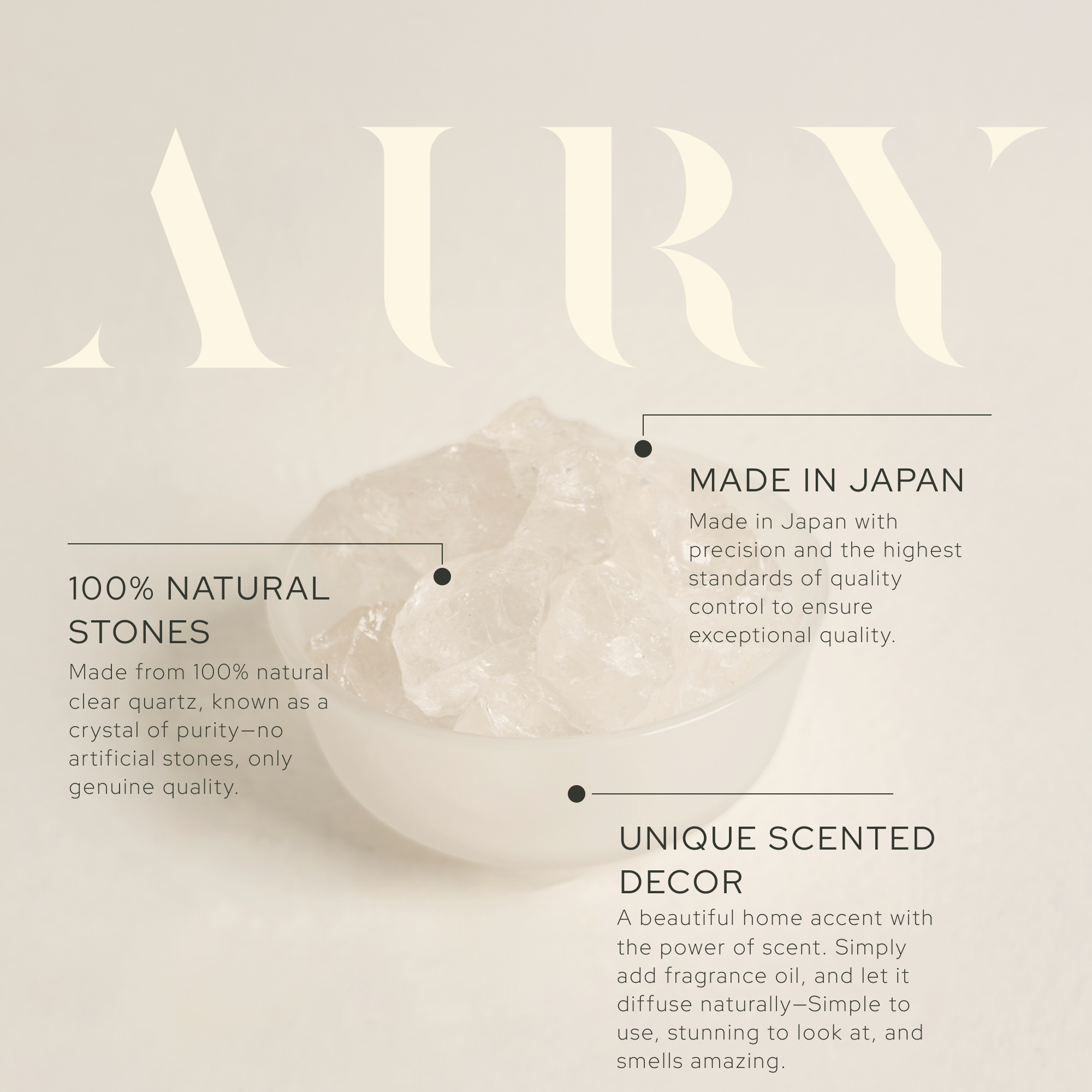 Airy Aroma Fragrance Stone Diffuser Set