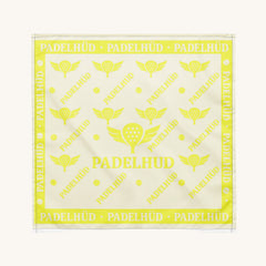 The Padelhüd Padel ‘Ben’ Dana – White With Pastel Neon Yellow
