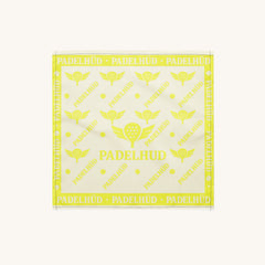The Padelhüd Padel ‘Ben’ Dana – White With Pastel Neon Yellow