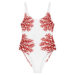 Coral Red Swimsuit - One Piece