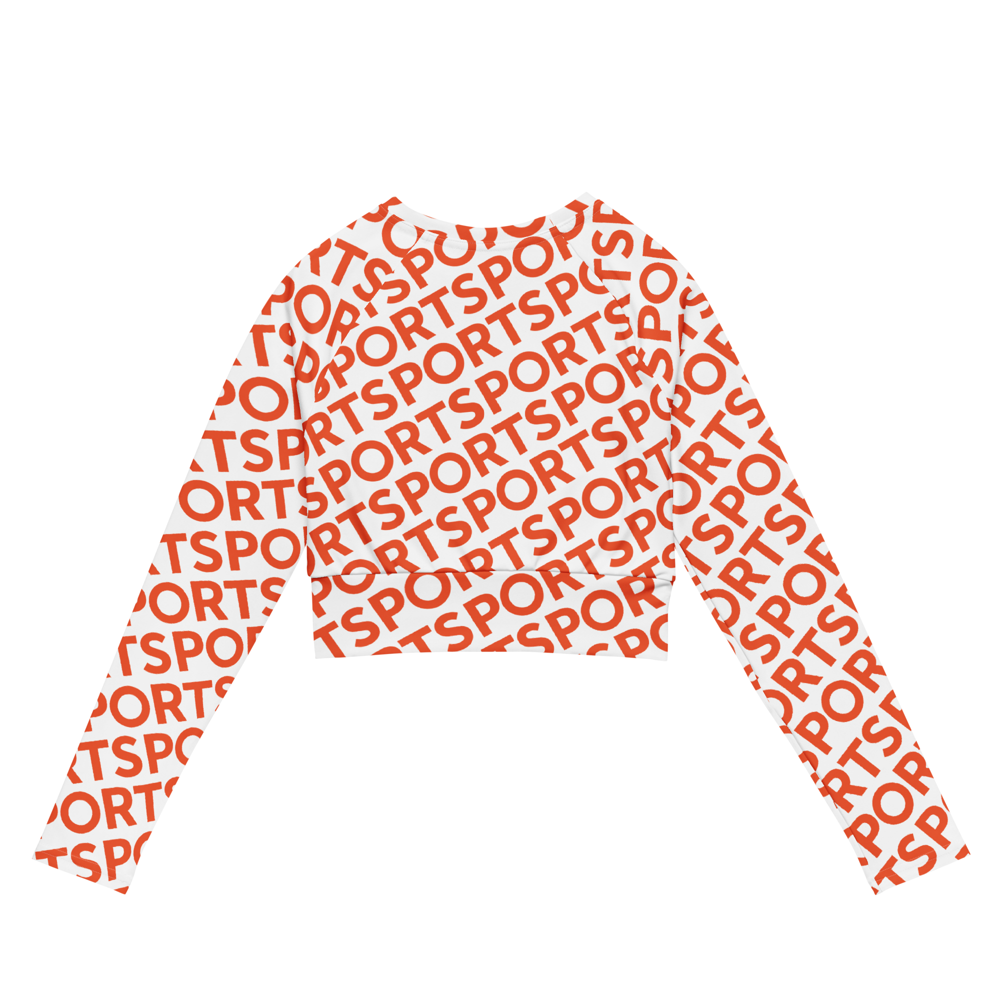 Sporty L'arancia - Long Sleeve Crop Top