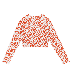 Sporty L'arancia - Long Sleeve Crop Top
