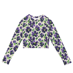Recycled Long-Sleeve Crop Top