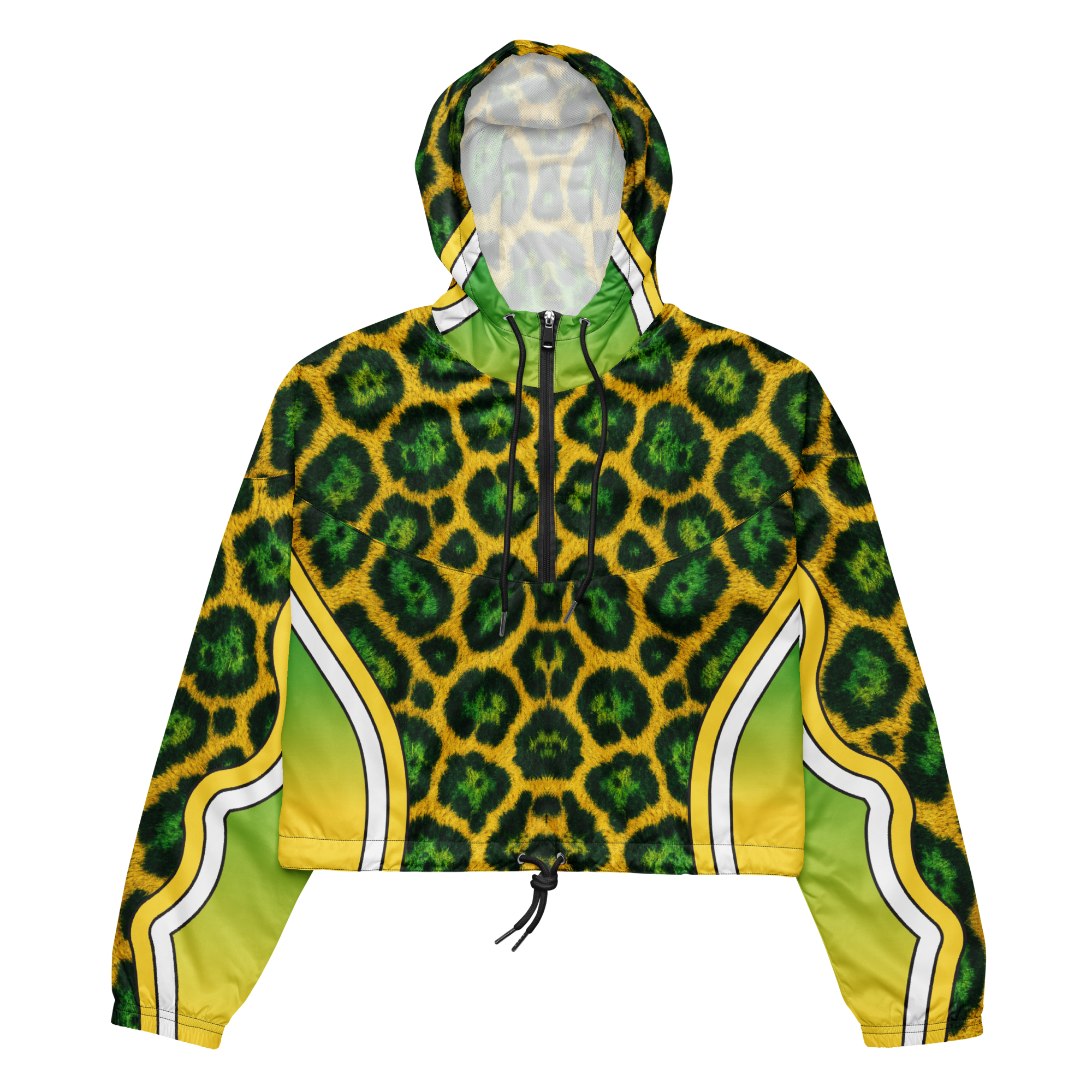 Brazil Football Edition Women's Cropped Windbreaker