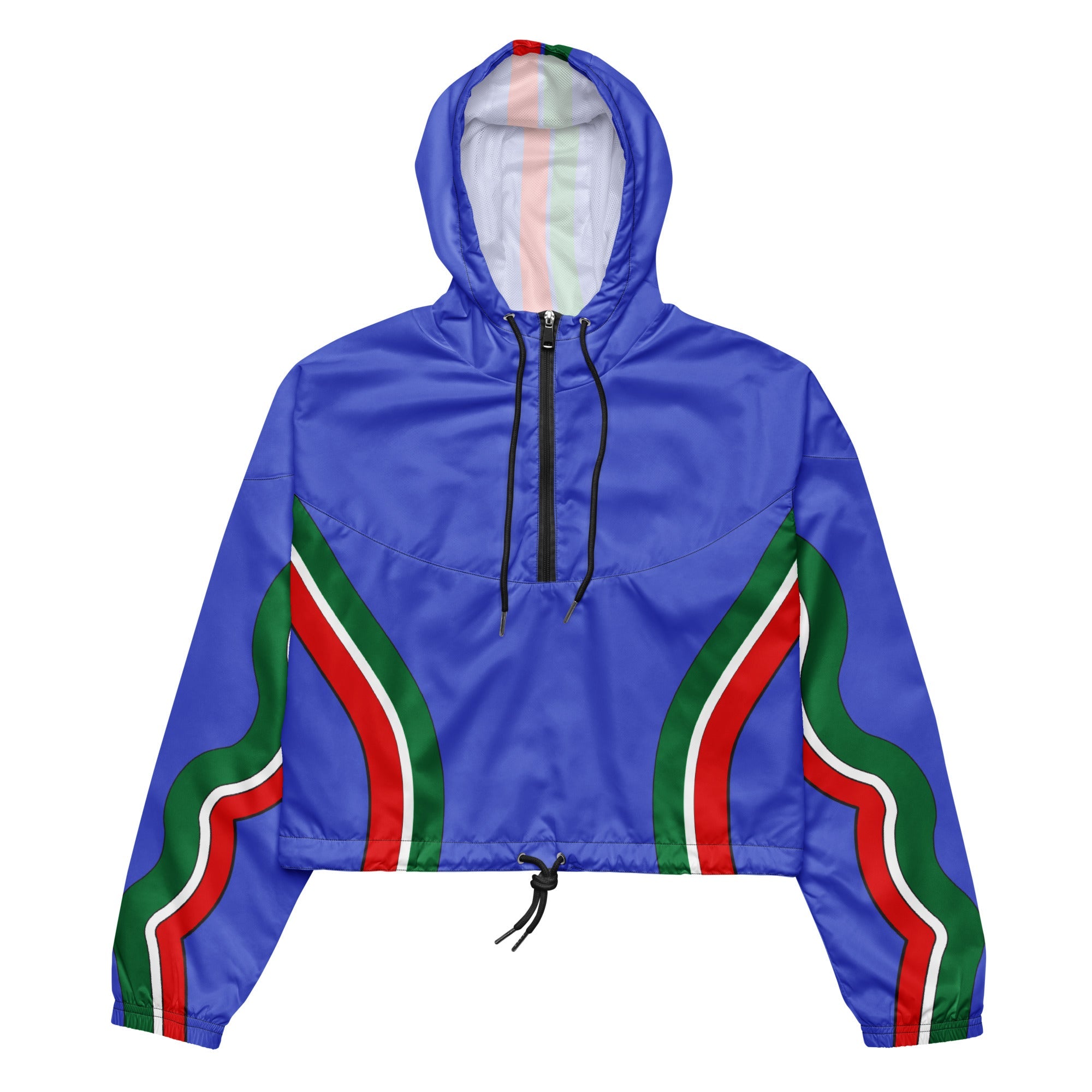 Italy Football Edition Women's Cropped Windbreaker