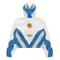 Argentina Football Edition Women's Cropped Windbreaker