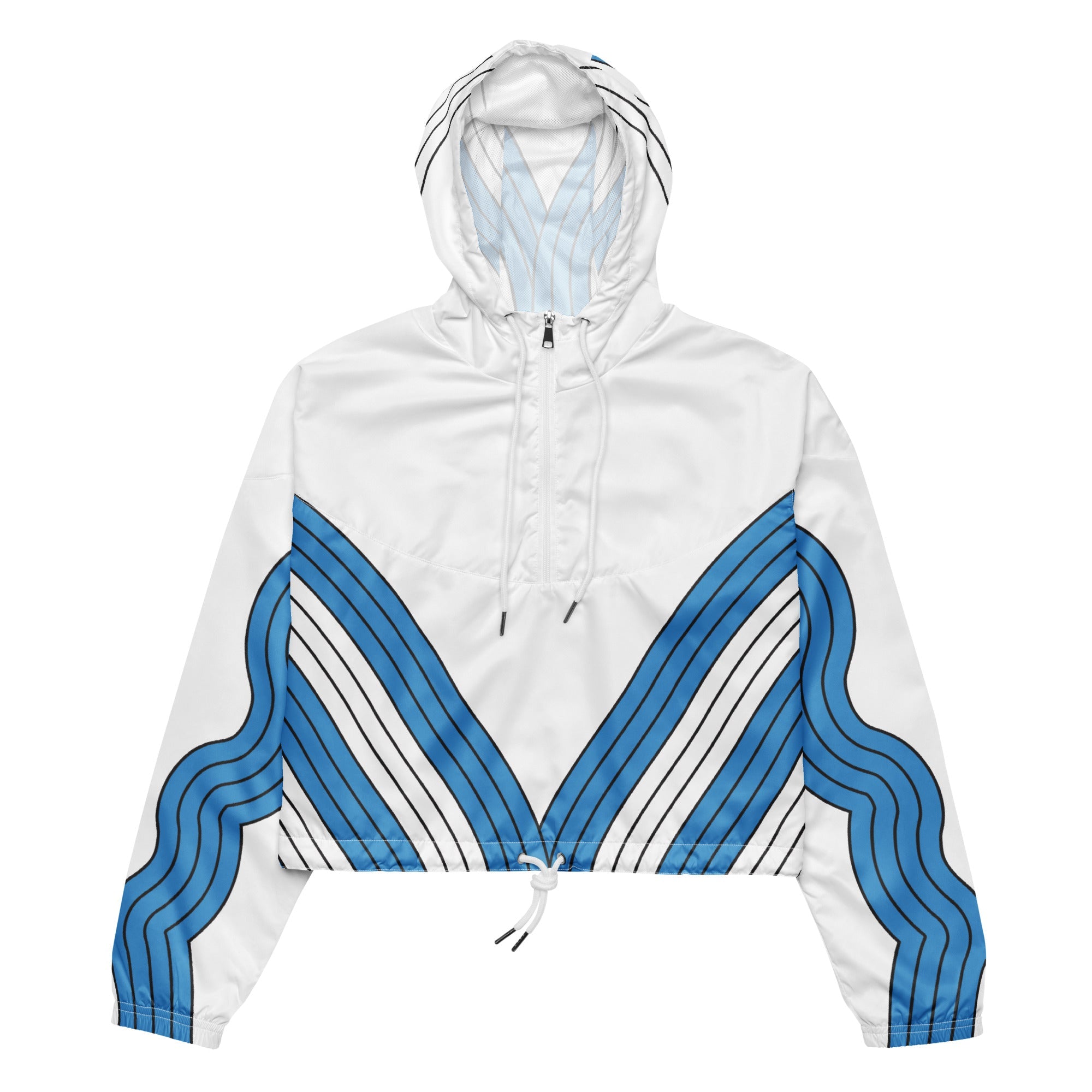 Argentina Football Edition Women's Cropped Windbreaker