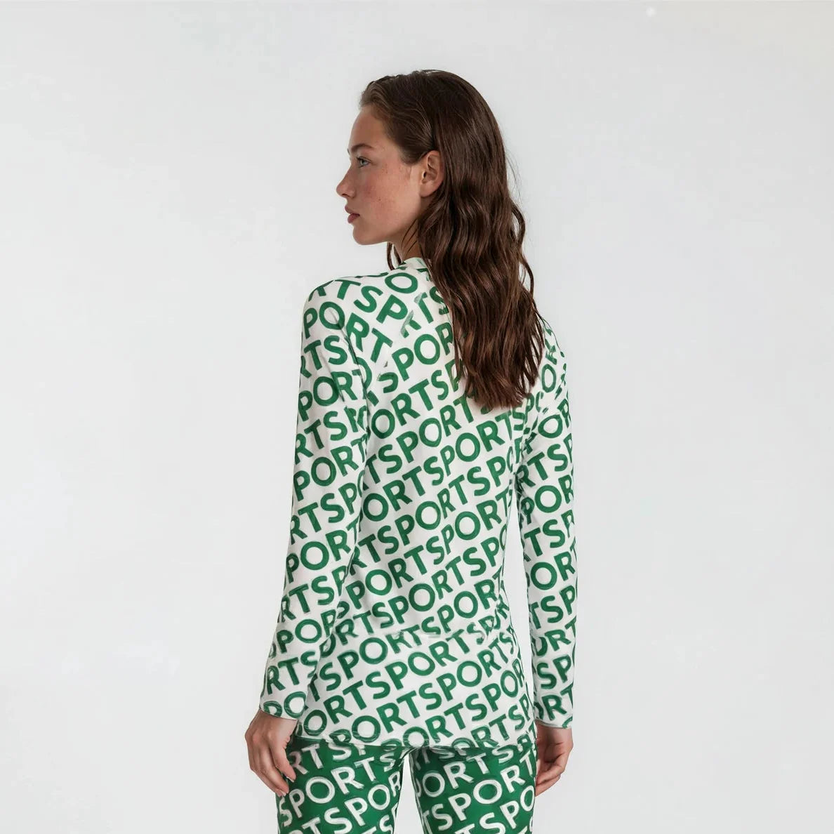 Sporty Olympic Green Reverse - Rash Guard