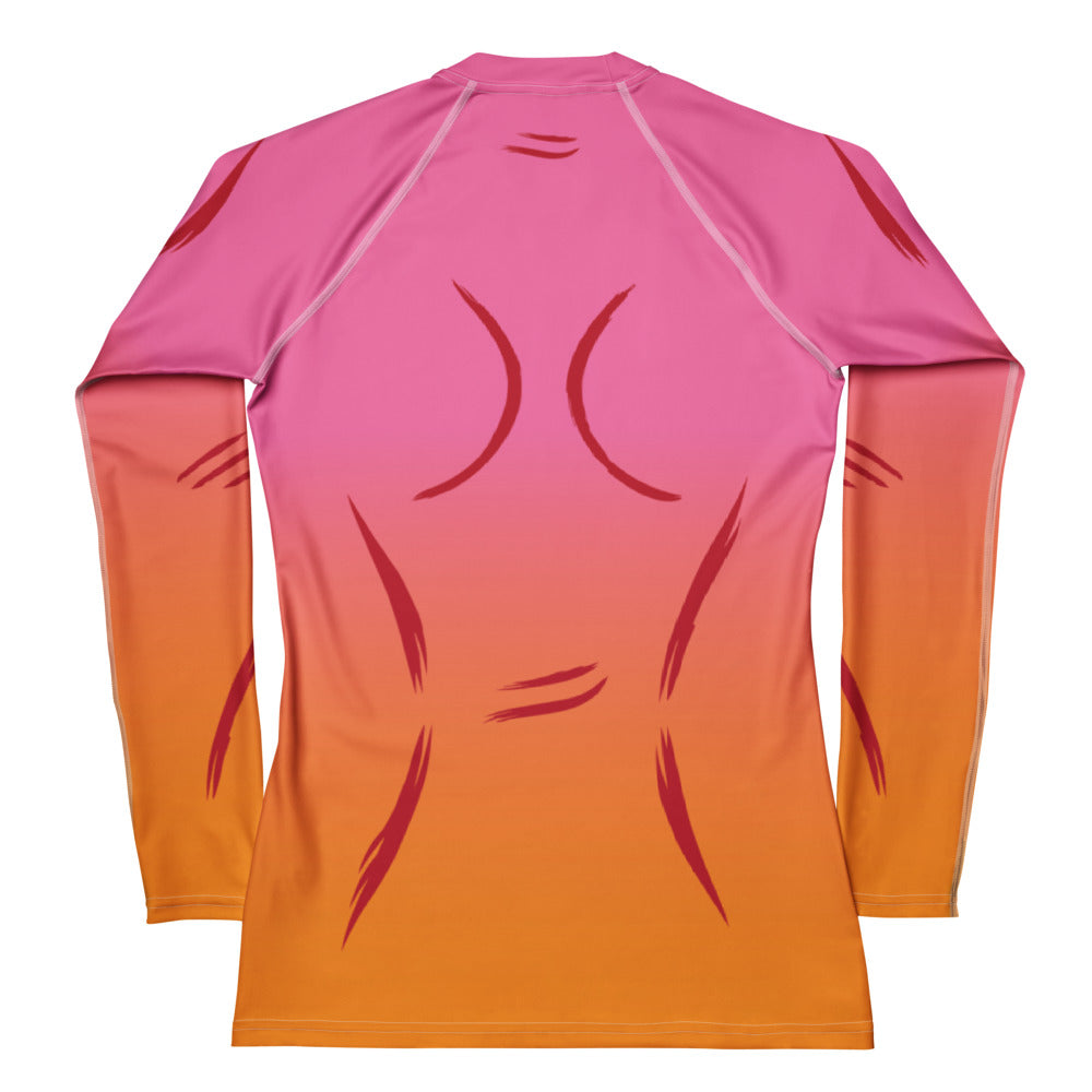 Pink - Women's Long Sleeve Rash Guard