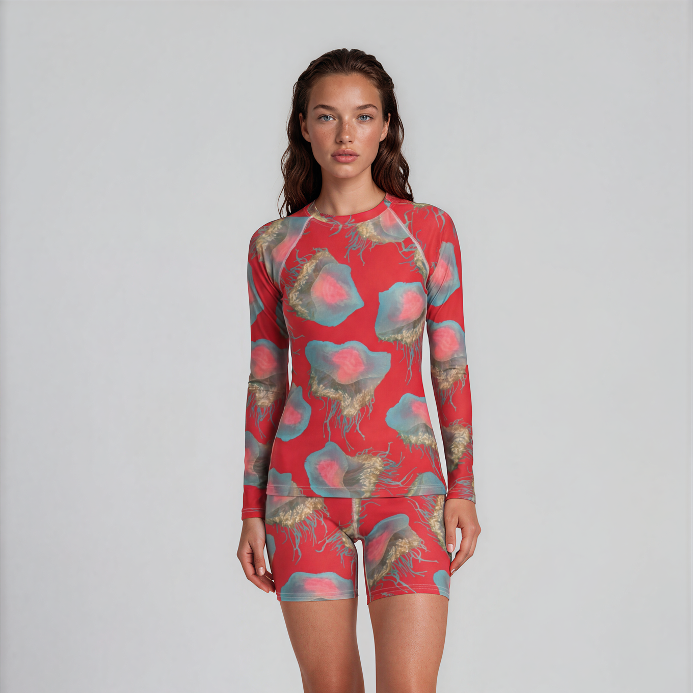 Medusas De Acapulco - Women's Long Sleeve Rash Guard