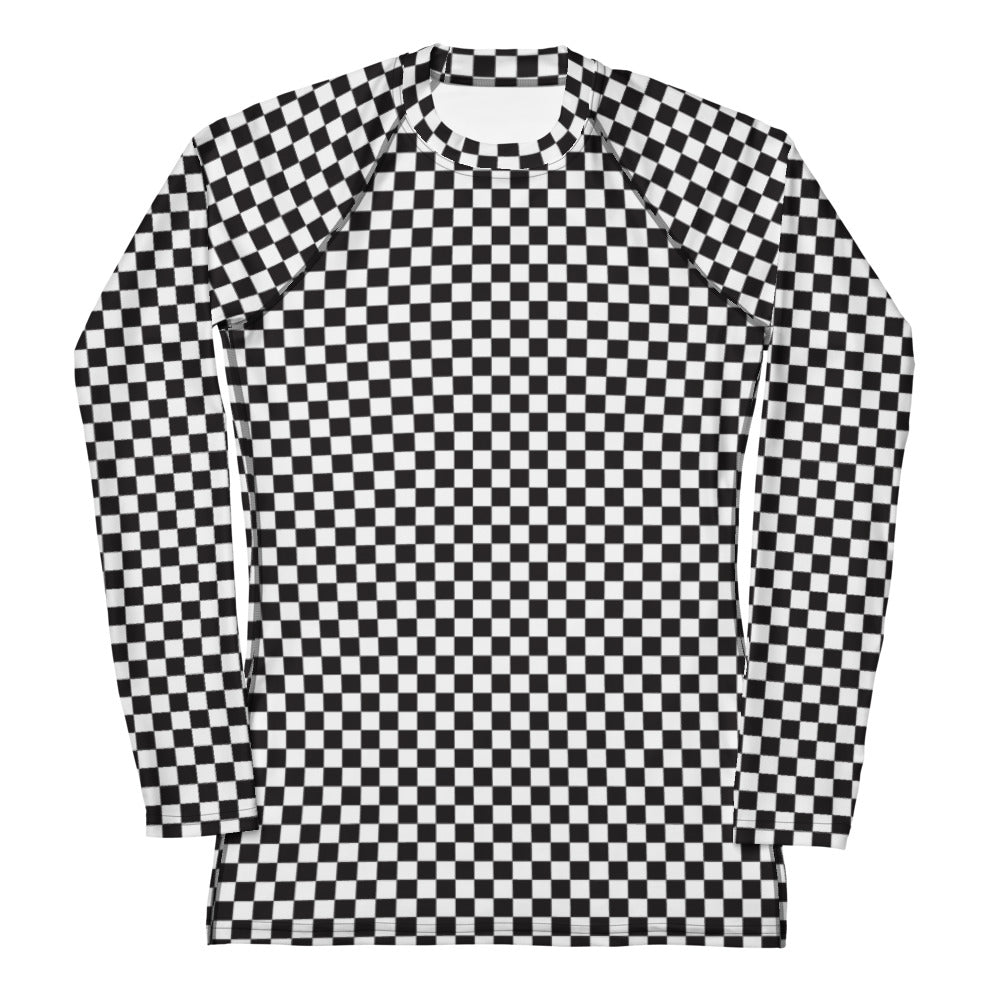 Extravaganza Checkered - Women's Long Sleeve Rash Guard