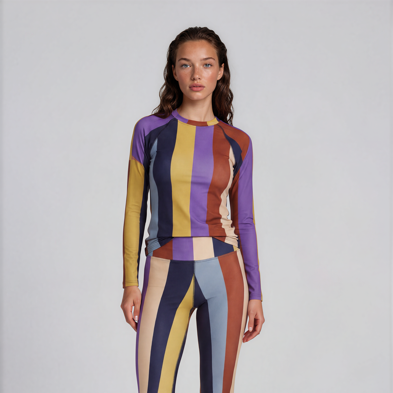 Striped - Women's Long Sleeve Rash Guard