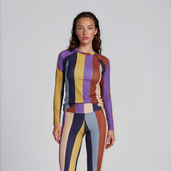 Striped - Women's Long Sleeve Rash Guard