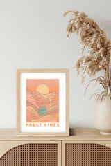 Fault Lines Art Print
