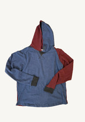 Color-Blocked Pullover Hoodie