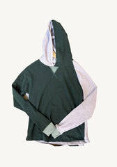 Color-Blocked Pullover Hoodie