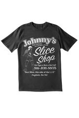 The Johnny's Slice Shop Tee -Black and Navy Tee
