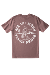 The Tennis Nomad Tee in Peach & Espresso