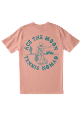 The Tennis Nomad Tee in Peach & Espresso