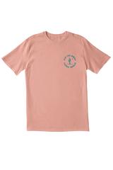 The Tennis Nomad Tee in Peach & Espresso