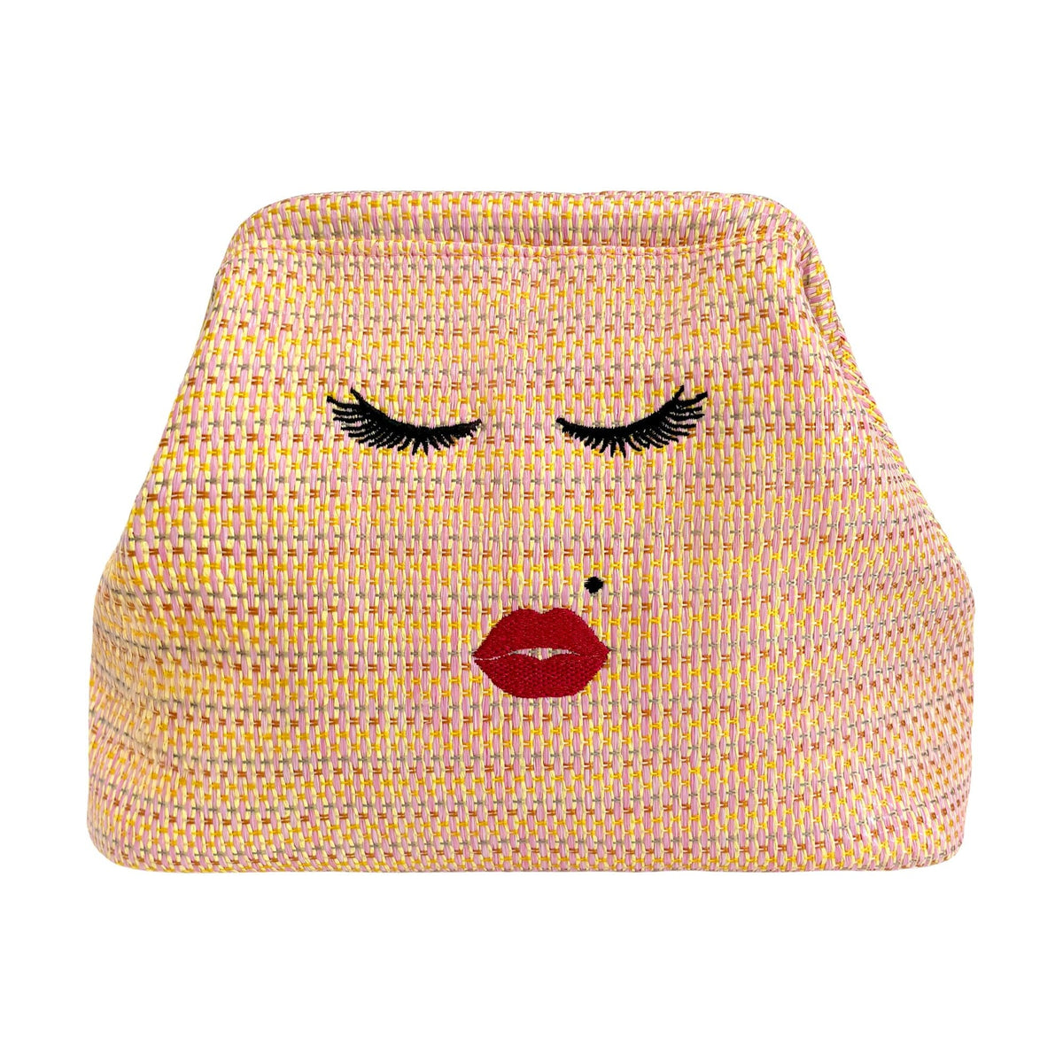 Beautiful Lady Pink Beach Clutch
