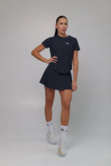 Stretchy Material Shirt and Skirt Set (Without Bra)