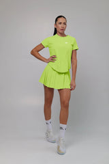 Stretchy Material Shirt and Skirt Set (Without Bra)