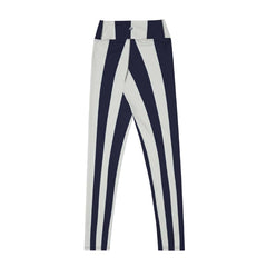 Black and White Striped Leggings - Futura Nostalgia Edition