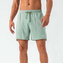 Black Light Material Padel Shorts for Men