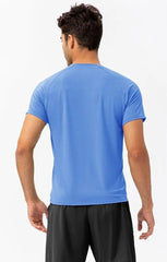 Blue Light Material Short Sleeve T-Shirts for Men