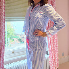 Blue Stripe Neon Pyjamas Sets
