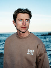 REST DAY UNISEX CREW - GREIGE