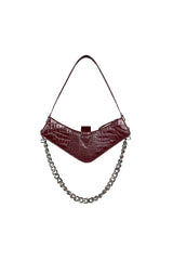 Boomerang Shoulder Bag - Burgundy