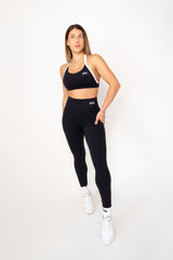 Soft Material Leggings & Bra Set