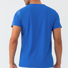 Black Quick Dry Material Short Sleeve T-Shirts for Men