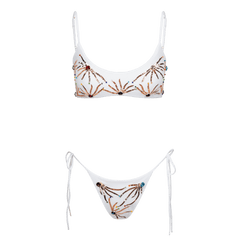 Talia White Bikini Top