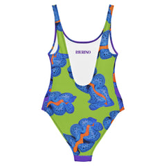 Purple One Piece Swimsuit - Calypso Split Tide